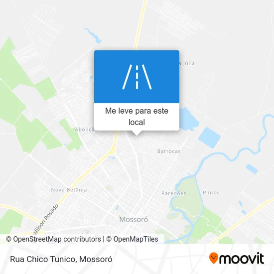Rua Chico Tunico mapa