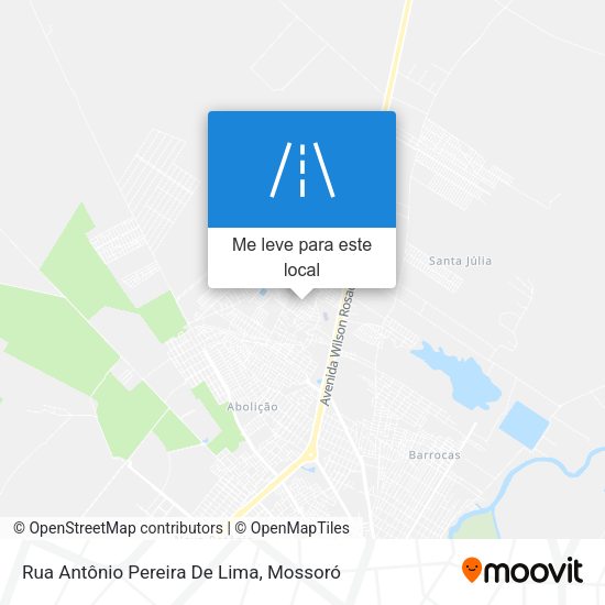 Rua Antônio Pereira De Lima mapa
