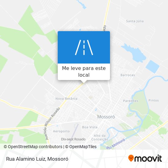 Rua Alamino Luiz mapa