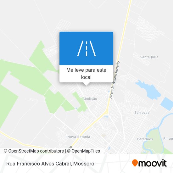 Rua Francisco Alves Cabral mapa
