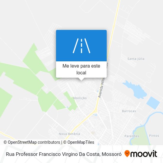 Rua Professor Francisco Virgino Da Costa mapa