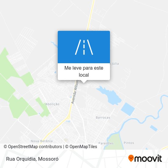 Rua Orquídia mapa