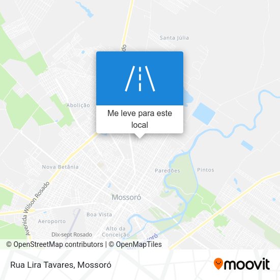 Rua Lira Tavares mapa