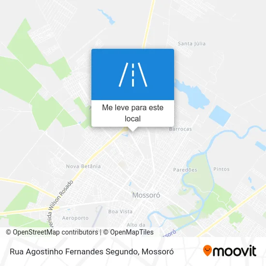 Rua Agostinho Fernandes Segundo mapa