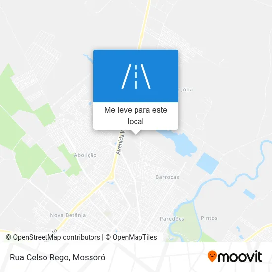 Rua Celso Rego mapa