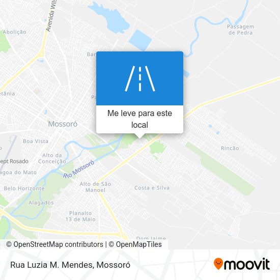 Rua Luzia M. Mendes mapa