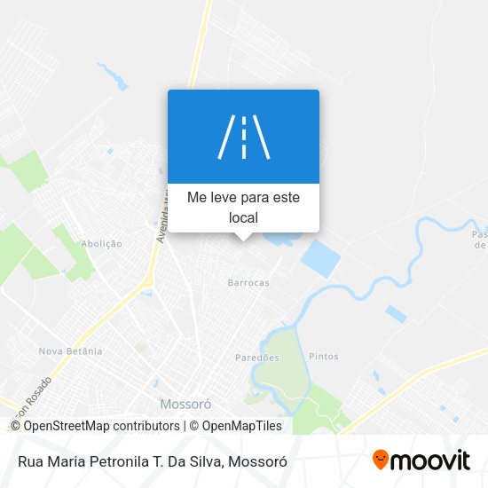 Rua Maria Petronila T. Da Silva mapa