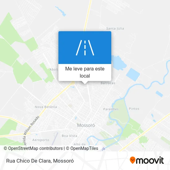 Rua Chico De Clara mapa