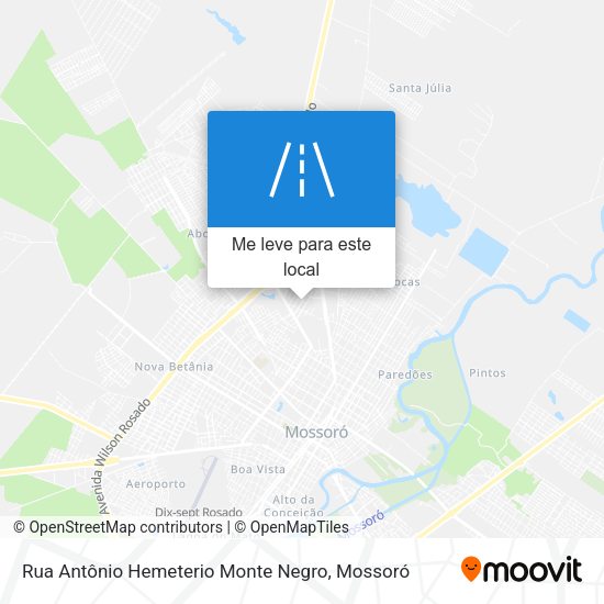 Rua Antônio Hemeterio Monte Negro mapa