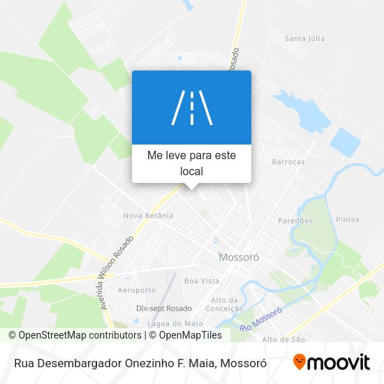 Rua Desembargador Onezinho F. Maia mapa