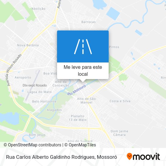 Rua Carlos Alberto Galdinho Rodrigues mapa