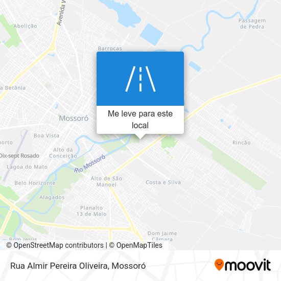 Rua Almir Pereira Oliveira mapa