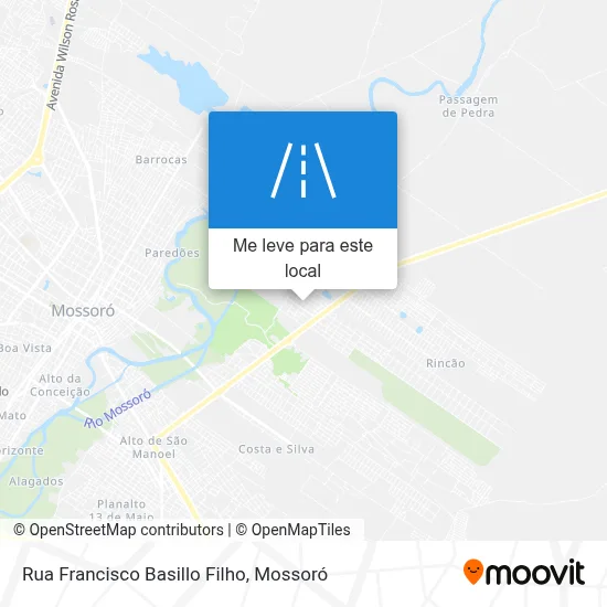 Rua Francisco Basillo Filho mapa