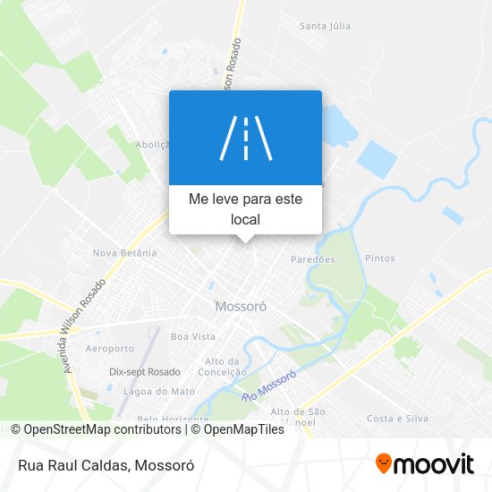 Rua Raul Caldas mapa