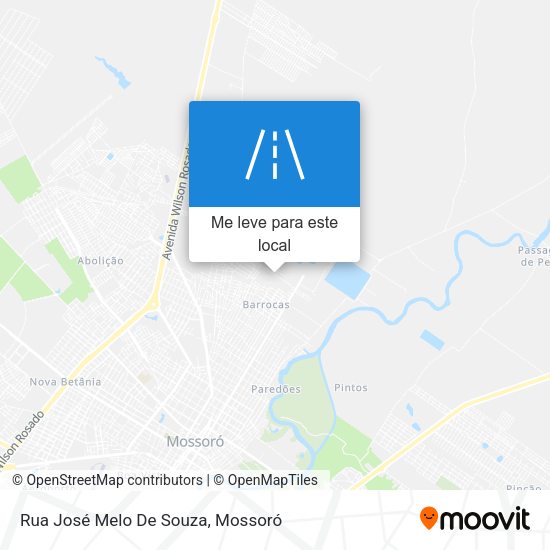 Rua José Melo De Souza mapa