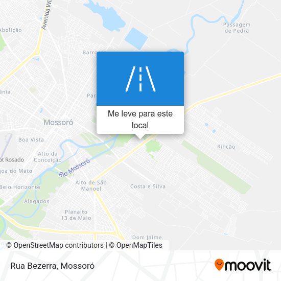Rua Bezerra mapa