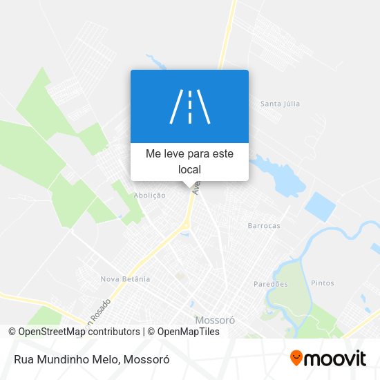 Rua Mundinho Melo mapa