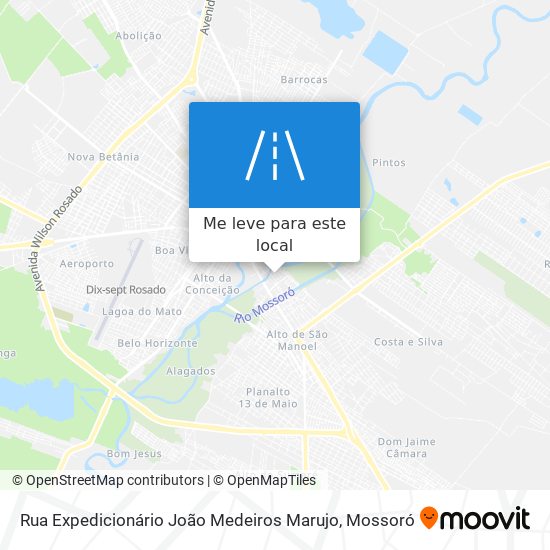 Rua Expedicionário João Medeiros Marujo mapa