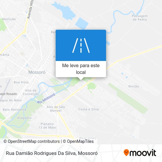Rua Damião Rodrigues Da Silva mapa