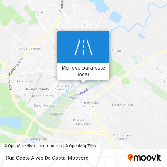 Rua Odete Alves Da Costa mapa