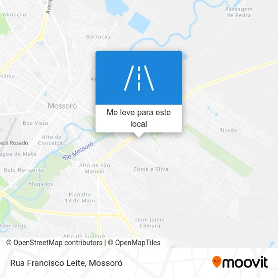 Rua Francisco Leite mapa