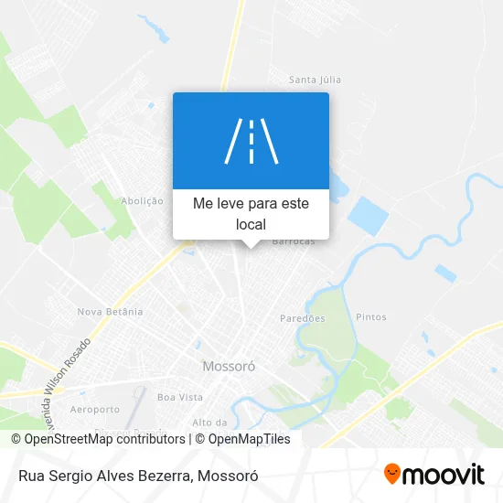 Rua Sergio Alves Bezerra mapa