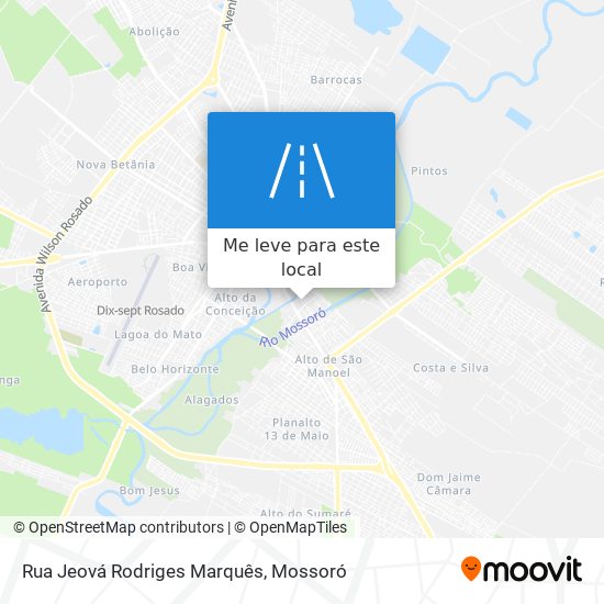 Rua Jeová Rodriges Marquês mapa