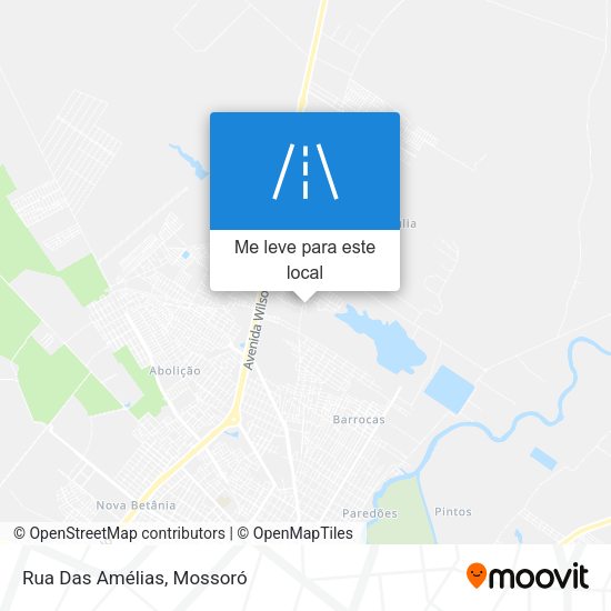 Rua Das Amélias mapa