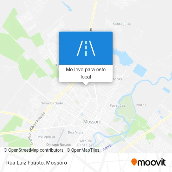 Rua Luiz Fausto mapa