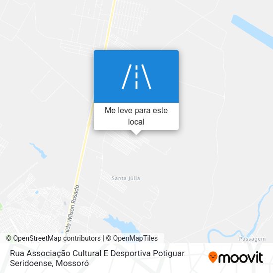 Rua Associação Cultural E Desportiva Potiguar Seridoense mapa