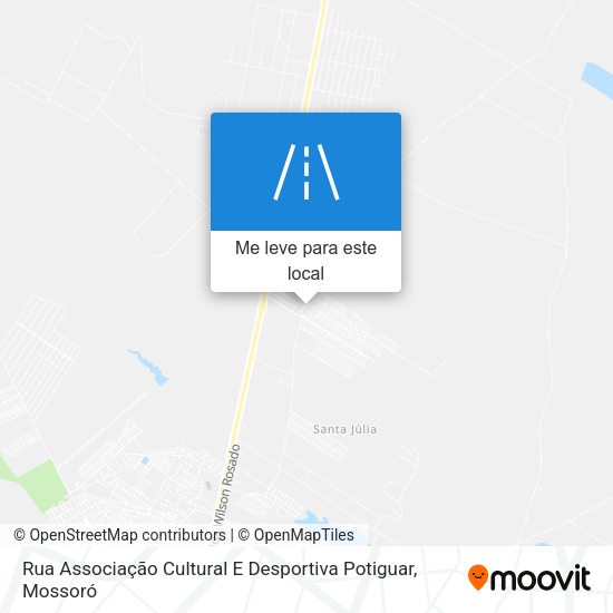 Rua Associação Cultural E Desportiva Potiguar mapa