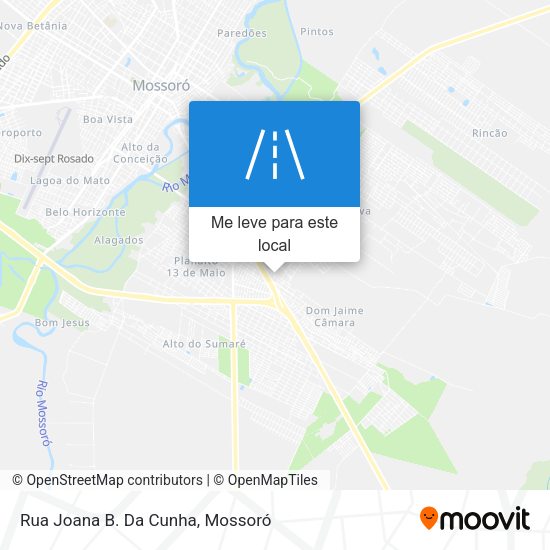 Rua Joana B. Da Cunha mapa