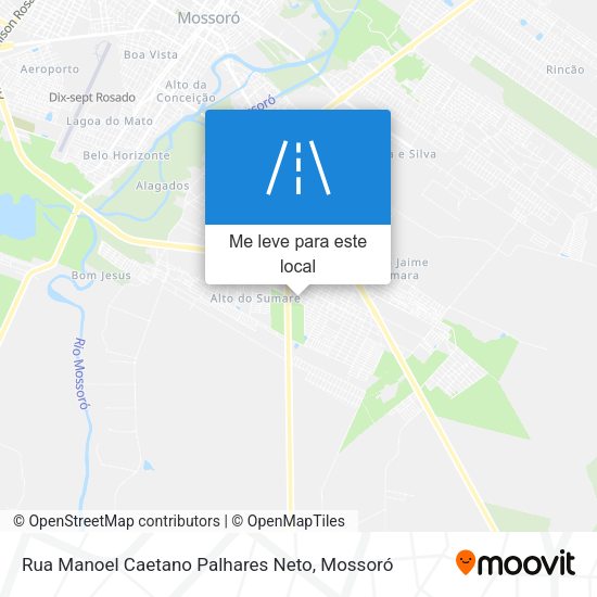 Rua Manoel Caetano Palhares Neto mapa