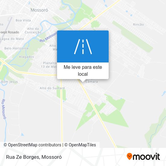 Rua Ze Borges mapa