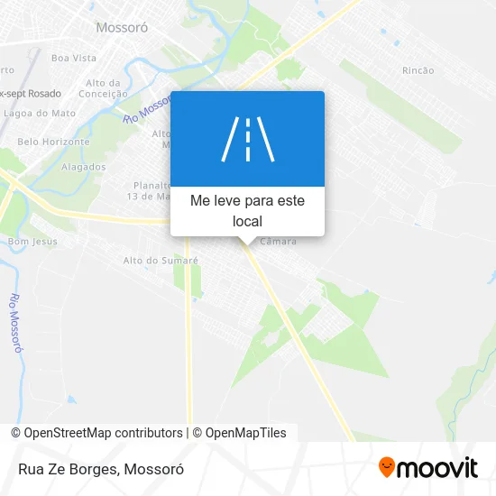 Rua Ze Borges mapa