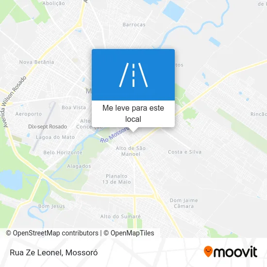Rua Ze Leonel mapa