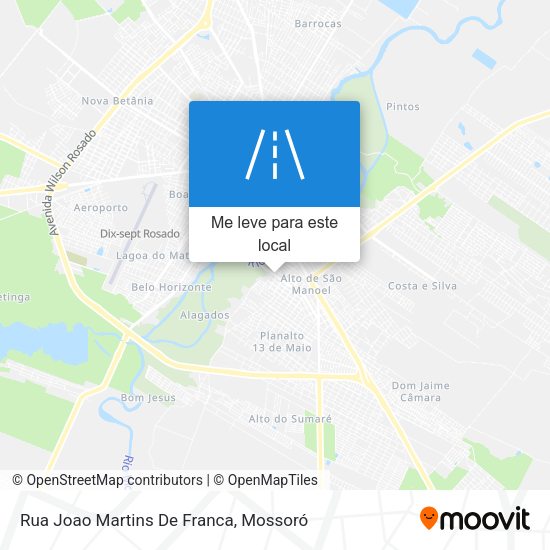 Rua Joao Martins De Franca mapa