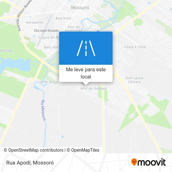 Rua Apodí mapa