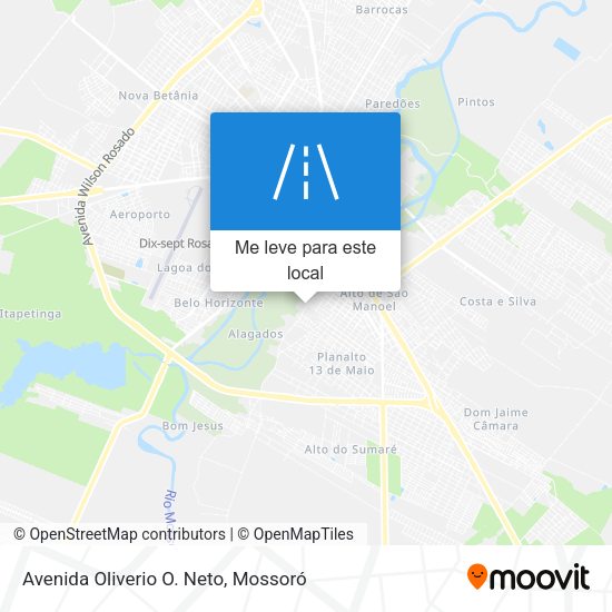 Avenida Oliverio O. Neto mapa