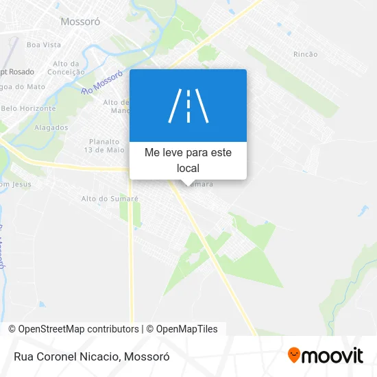 Rua Coronel Nicacio mapa