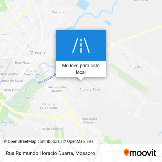 Rua Raimundo Horacio Duarte mapa