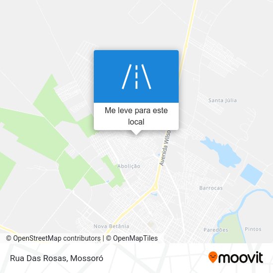 Rua Das Rosas mapa