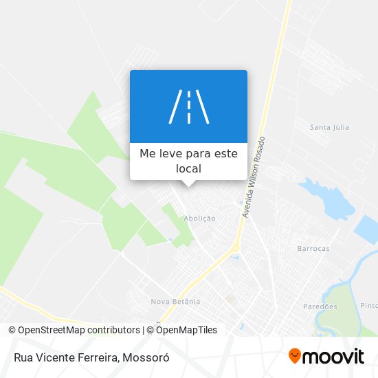 Rua Vicente Ferreira mapa