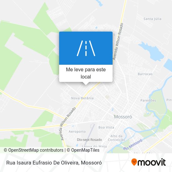 Rua Isaura Eufrasio De Oliveira mapa