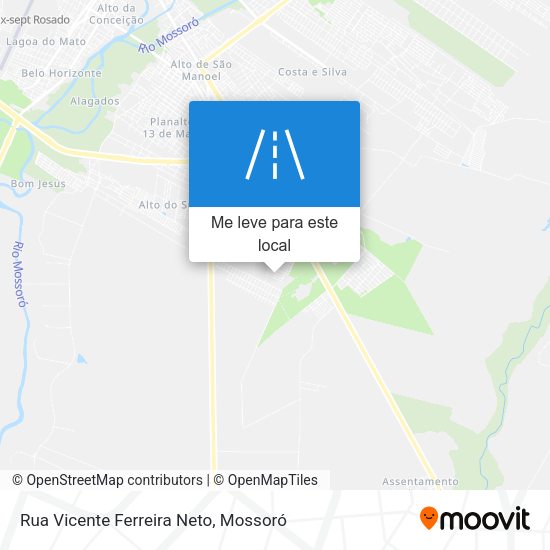 Rua Vicente Ferreira Neto mapa