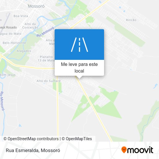 Rua Esmeralda mapa