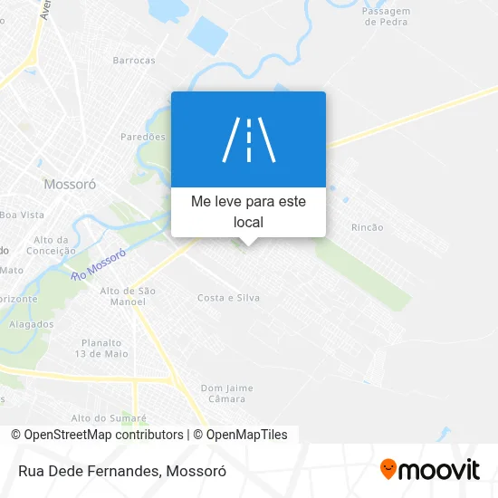Rua Dede Fernandes mapa