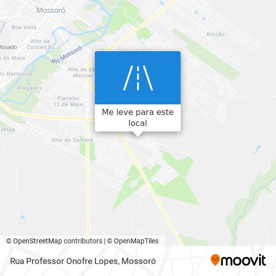 Rua Professor Onofre Lopes mapa