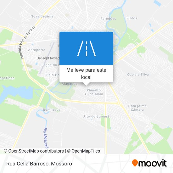 Rua Celia Barroso mapa
