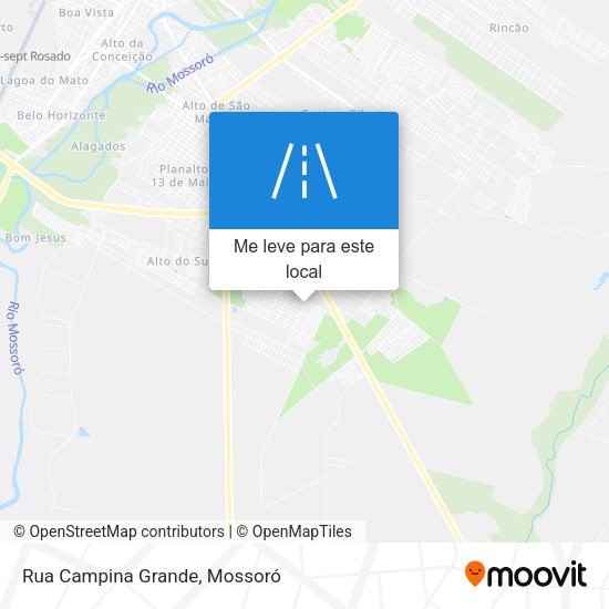Rua Campina Grande mapa